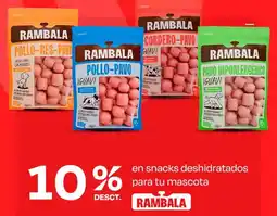 Wong Rambala en snacks deshidratados para tu mascota oferta