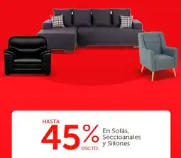 Wong En sofás, seccioanales y sillones oferta
