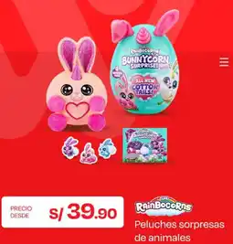 Wong Peluches sorpresas de animales oferta