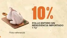 Makro Pollo entero sin menudencia importado oferta
