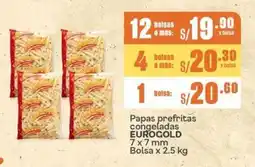 Makro Eurogold papas prefritas 7.7 mm oferta