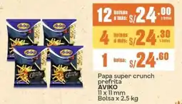 Makro Aviko papa super crunch prefrita 11x11 mm oferta