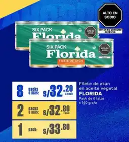 Makro Florida filete de atún en aceite vegetal oferta