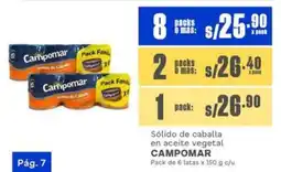 Makro Campomar sólido de caballa en aceite vegetal oferta