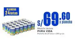 Makro Pura Vida mezcla láctea oferta