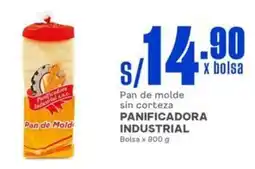 Makro Panificadora Industrial pan de molde sin corteza oferta