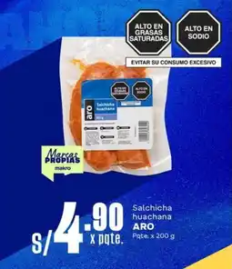 Makro Aro salsicha huachana oferta