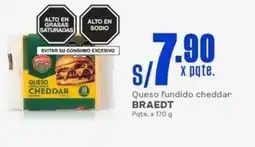 Makro Braedt queso fundido cheddar oferta