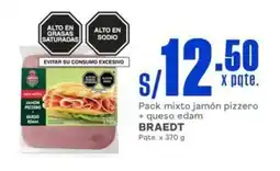 Makro Braedt jamón pizzero + queso edam oferta
