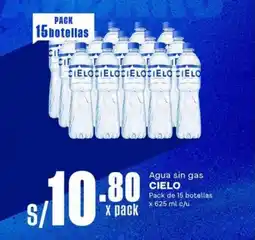Makro Cielo agua sin gas oferta