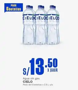 Makro Cielo agua sin gas oferta