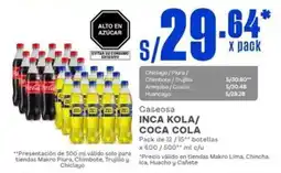 Makro Inca Kola / Coca Cola gaseosa oferta