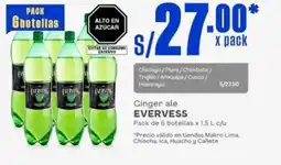 Makro Evervess ginger ale oferta