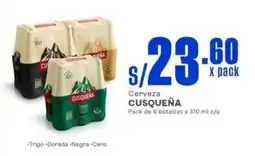 Makro Cusqueña cerveza oferta