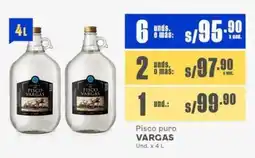 Makro Vargas pisco puro oferta