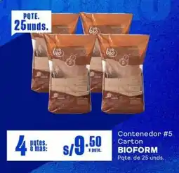 Makro Bioform contenedor #5 carton oferta