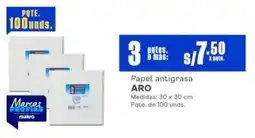 Makro Aro papel antigrasa 30x30 cm oferta