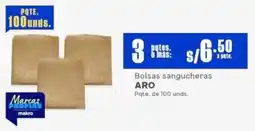 Makro Aro bolsas sangucheras oferta