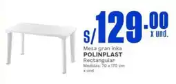 Makro Poliplast mesa gran inka 70x170 cm oferta