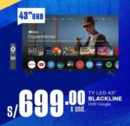 Makro Blackline TV LED 43" oferta