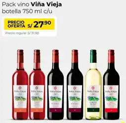 Metro Viña vieja pack vino botella oferta
