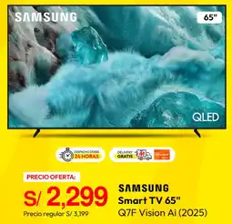 Metro Samsung smart tv 65" oferta