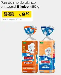 Metro Bimbo pan de molde blanco o integral oferta