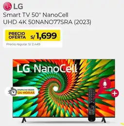 Metro Lg smart tv 50" nanocell uhd 4k oferta