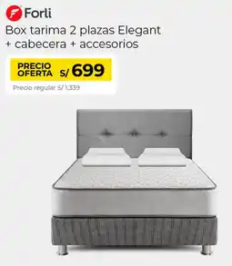 Metro Forli box tarima elegant + cabecera + accesorios oferta
