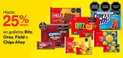 Metro Ritz, oreo, field o chips ahoy en galletas oferta