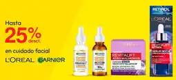 Metro L'oréal garnier en cuidado facial oferta