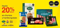 Metro En chorizos y hamburguesas oferta
