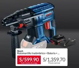 Sodimac Bosch Rotomartillo Inalámbrico + Batería + oferta
