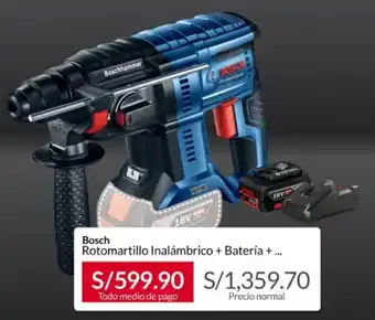 Bosch Rotomartillo Inalámbrico + Batería +