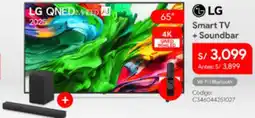 Hiraoka Lg smart tv + soundbar oferta