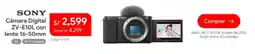 Hiraoka Sony cámara digital zv-e10l con lente 16-50mm oferta