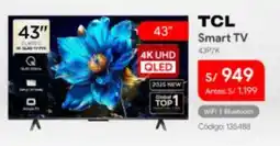 Hiraoka Tcl smart tv 43" oferta