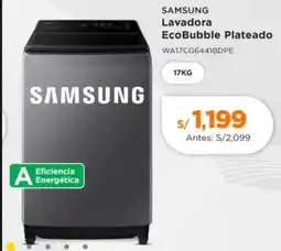 La Curacao Samsung lavadora ecobubble plateado oferta
