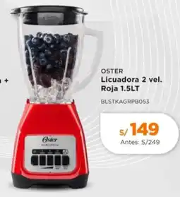 La Curacao Oster licuadora 2 vel. roja oferta