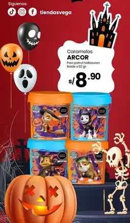 Vega Arcor caramelos paw patrol halloween balde oferta