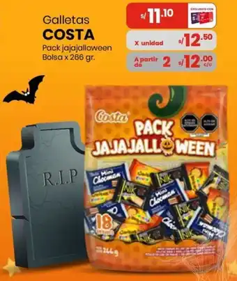 Costa galletas pack jajajalloween bolsa