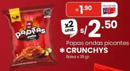 Vega Crunchys papas ondas picantes bolsa oferta