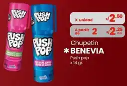 Vega Benevia chupetin push pop oferta