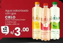 Vega Cielo agua saborizada con gas oferta