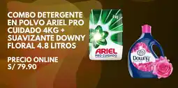Promart Ariel Pro Ciudado + Downy Floral oferta