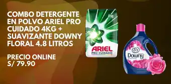 Promart Ariel Pro Ciudado + Downy Floral oferta