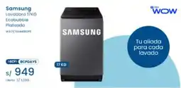 Tiendas EFE Samsung Ecobubble lavadora 17kg plateado oferta
