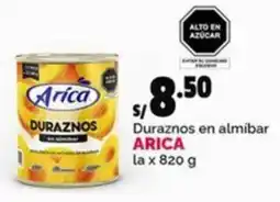 Plaza Vea Arica duraznos en almíbar oferta