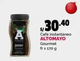 Plaza Vea Altomayo café instantáneo gourmet oferta