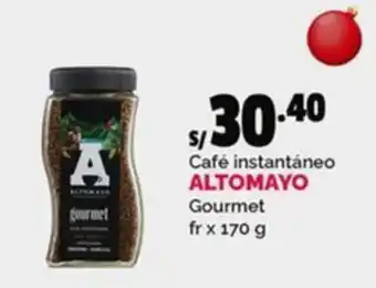 Plaza Vea Altomayo café instantáneo gourmet oferta